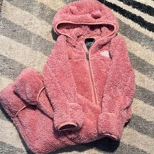 The North Face Pink Fleece Bunting
